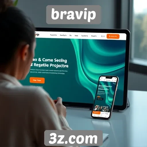 Usabilidade do site bravip em diferentes dispositivos