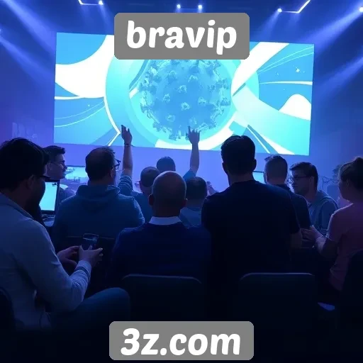 A crescente comunidade de jogadores no site bravip